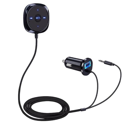Kit Bluetooth-Compatible Voiture, Bc20 Adaptateur Audio Mains-Libres Bluetooth-Compatible De Voiture Récepteur Bluetooth-Compatible De Voiture Avec Chargeur Usb Pour Audio De Voiture