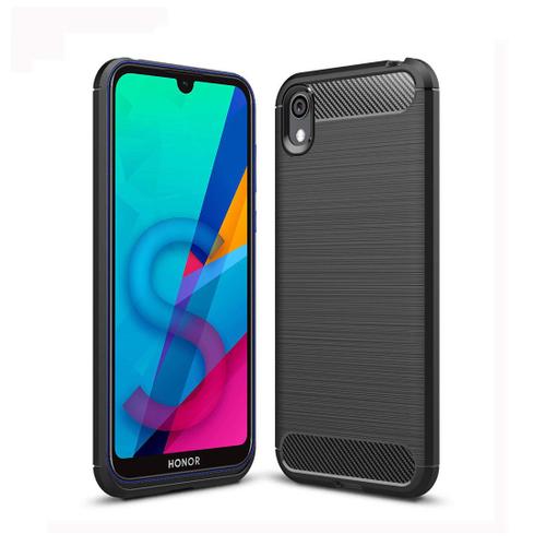 Coque brossee noire Huawei Y5 2019 Carbon Fiber Antichoc Accessoires Pochette Case Huawei Y5 2019 Rakuten