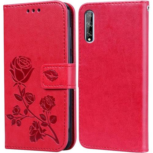 Coque Pour Huawei P Smart S, Etui En Cuir Pour Huawei P Smart S, Housse De Protection Avec Fentes Pour Cartes, Fonction Support Pliable, Étui De Protection À Rabat