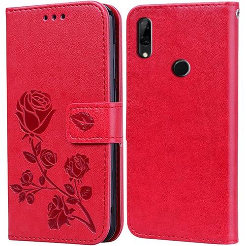 Coque Pour Huawei P Smart Z/Honor 9x, Coque De Protection Pour Huawei P Smart Z/Honor 9x, Housse En Cuir Avec Fentes Pour Cartes, Fonction Support Pliable, Étui De Protection À Rabat