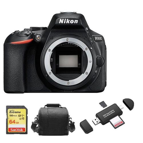 NIKON D5600 reflex 24.2 mpix Body + SD 64Go + Sac + Memory Card Reader