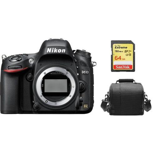 NIKON D610 reflex 24.3 mpix Body + SD 64Go + Sac