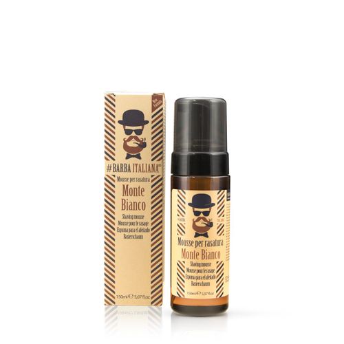 Barba Italiana, Mousse À Raser Monte Bianco 150ml, Homme 