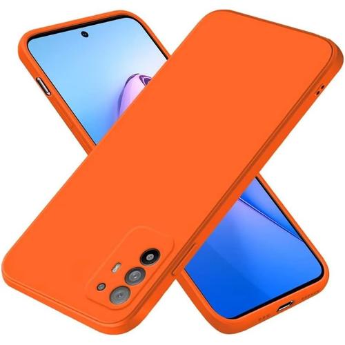 Coque Pour Oppo A94 5g 6,43"" , Coque En Silicone Tpu Souple - Orange