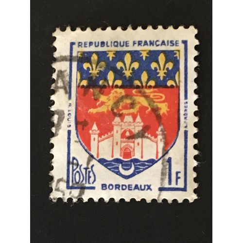 France 1958 Oblitéré Yt N° 1183 Blason Bordeaux