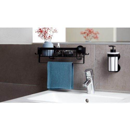 Distributeur de savon Classic Plus noir, avec protection antirouille WENKO
