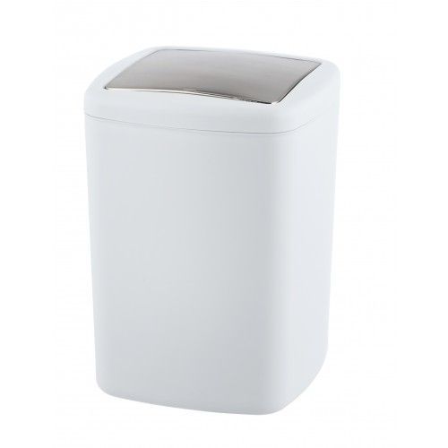 Poubelle Barcelona blanc, plastique spéciale, incassable, 8,5 l WENKO