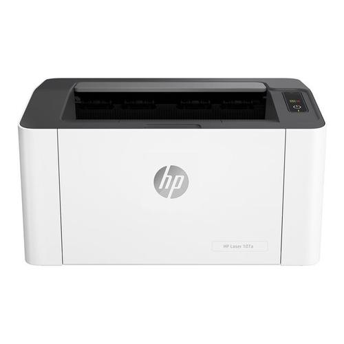 HP Laser 107a - Imprimante - Noir et blanc - laser - A4/Legal - 1200 x 1200 ppp - jusqu'à 20 ppm - capacité : 150 feuilles - USB 2.0