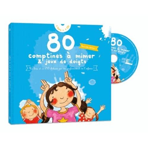 80 Comptines À Mimer & Jeux De Doigts - (1 Cd Audio)