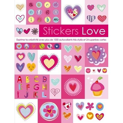 Stickers Love - Exprime Ta Créativité Avec Plus De 1000 Autocollants Très Stylés Et 24 Superbes Cartes