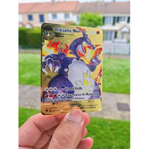 ¿Carte Pokémon Dracaufeu Vmax Shiny Destinées Radieuse Carte Francaise Metal Gold Doré¿