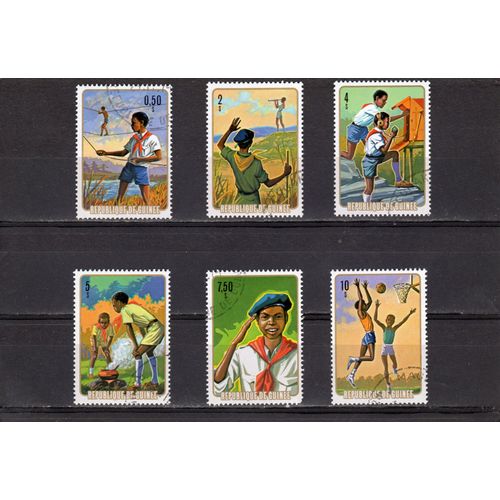 Timbres-Poste De La République De Guinée (Boy-Scouts)