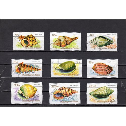 Timbres-Poste De La République De Guinée (Coquillages De Guinée)