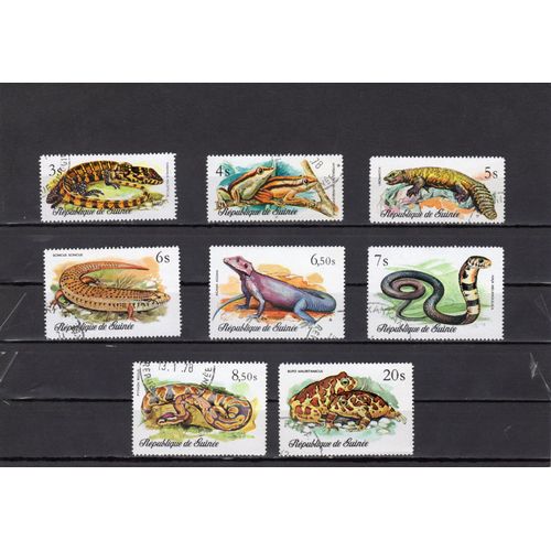 Timbres-Poste De La République De Guinée (Reptiles De Guinée)