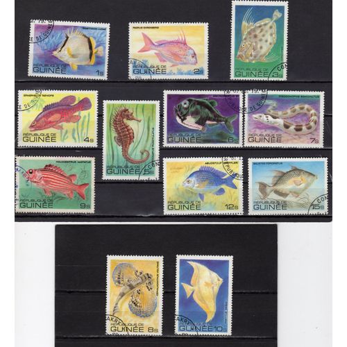 Timbres-Poste De La République De Guinée (Poissons Du Golfe De Guinée)