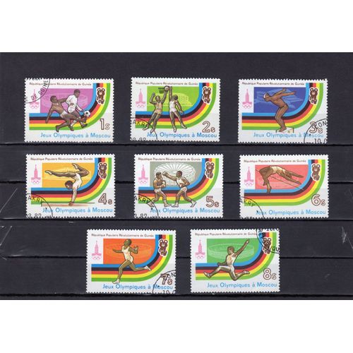 Timbres-Poste De La République De Guinée (Jeux Olympiques De Moscou)