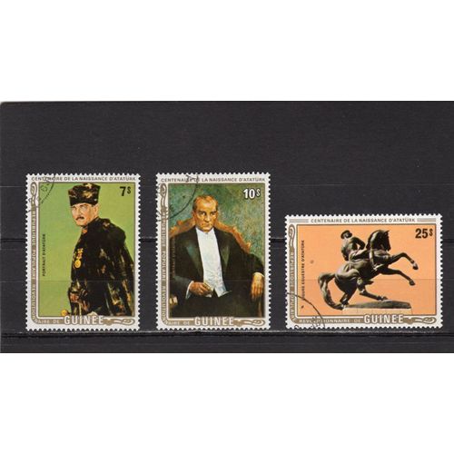 Timbres-Poste De La République De Guinée (100ème Anniversaire De La Naissance DAtatürk)
