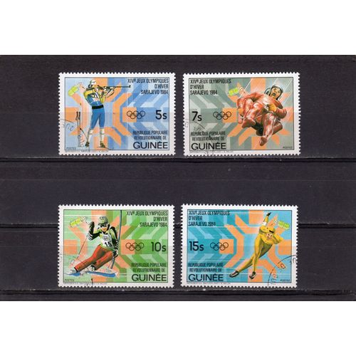 Timbres-Poste De La République De Guinée (Jeux Olympiques DHiver À Sarajevo)