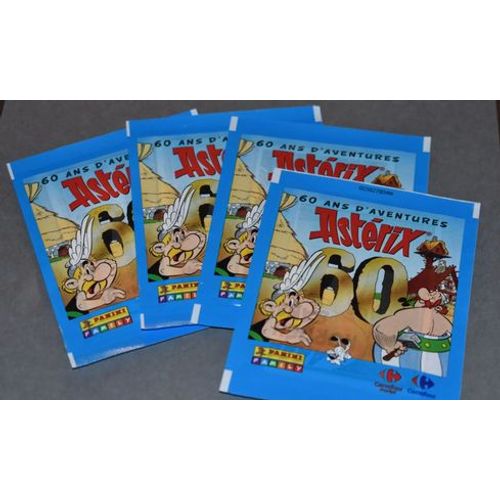 Lot De 4 Pochettes Neuves, Non Ouvertes , D'images Astérix, Panini Carrefour 2019