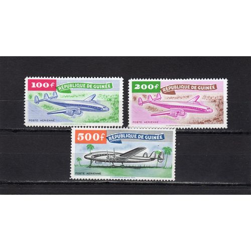 Timbres De Poste Aérienne De La République De Guinée (Avions)