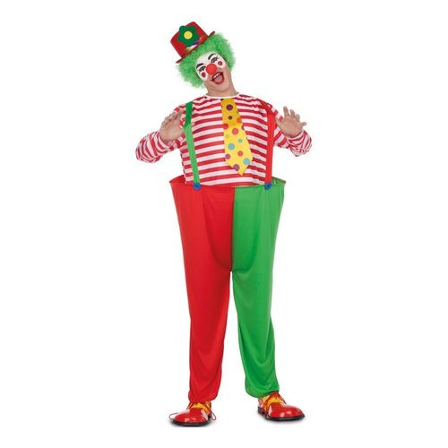 Déguisement De Clown Rouge Et Vert Pour Homme