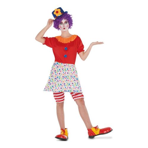 Déguisement De Clown À Pois Pour Femme (Taille M-L)