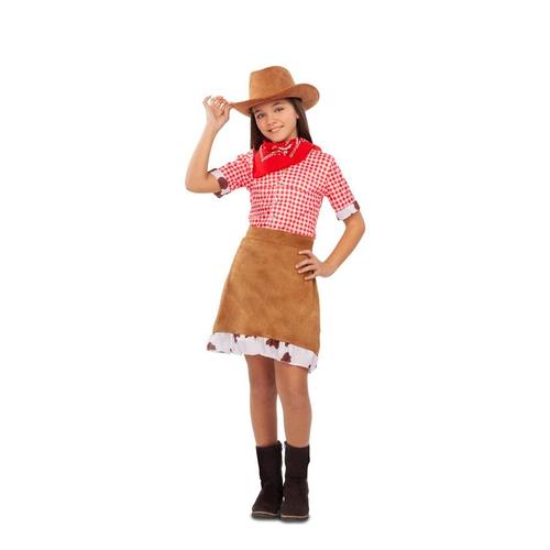 Déguisement De Cowgirl Marron Pour Fille (Taille 3-4a)