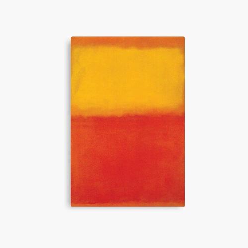 Canevas imprimer Mark Rothko Orange et Jaune Impression sur toile Art Décoration Murale/ 40x50cm ou 40x40cm
