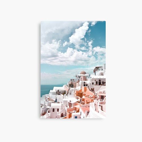 Canevas imprimer Santorin Oia Grèce Impression sur toile Art Décoration Murale/ 40x50cm ou 40x40cm