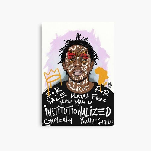 Canevas imprimer Kendrick Lamar Impression sur toile Art Décoration Murale/ 40x50cm ou 40x40cm