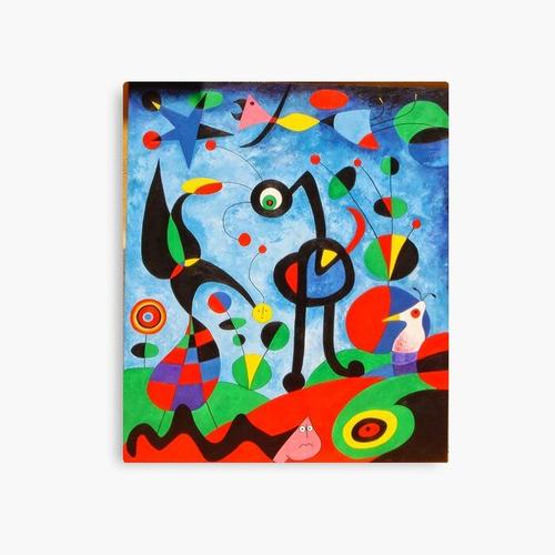 Canevas imprimer Le jardin Joan Miro 1925 Impression sur toile Art Décoration Murale/ 40x50cm ou 40x40cm