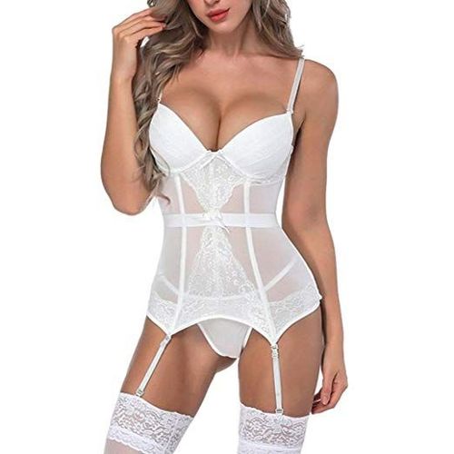 Lingerie Bustier Corset Mode Femme 38 40 42 44 Soirée Sexy Woman Underwear