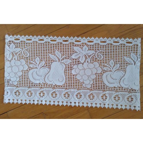 Rideau Dentelles Motif Fruits 60 X 30