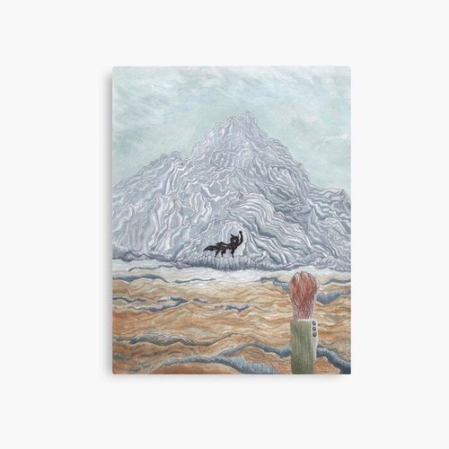 Canevas imprimer Le loup d'hiver - Fantastic Mr Fox de Wes Anderson Impression sur toile Art Décoration Murale/ 40x50cm ou 40x40cm