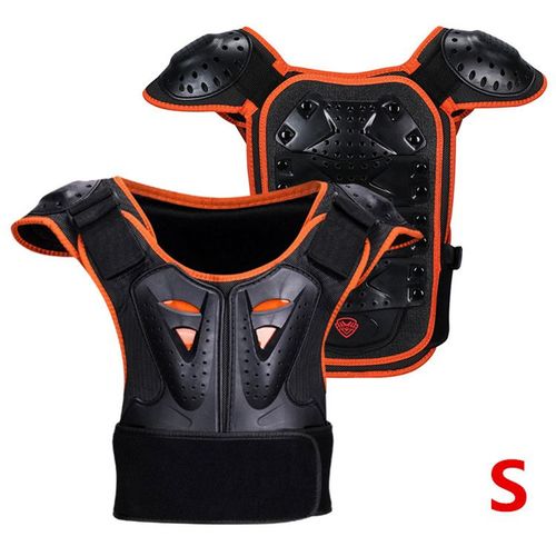 Moto De Protecteur De Coffre Enfants Rollers Protecteur Dorsal Garde De Poitrine Crête Nuit Armure Réfléchissante -S