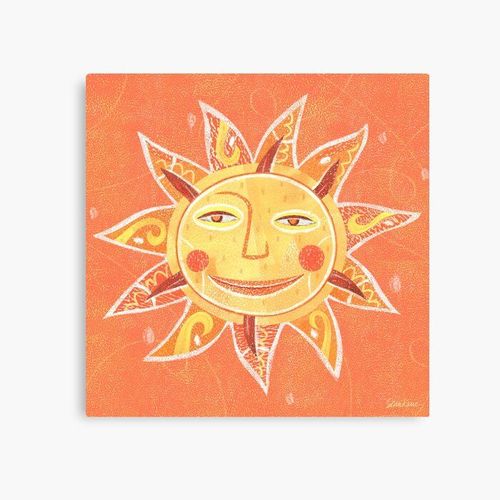 Canevas imprimer Ray Play CBS dimanche matin soleil Impression sur toile Art Décoration Murale/ 40x50cm ou 40x40cm