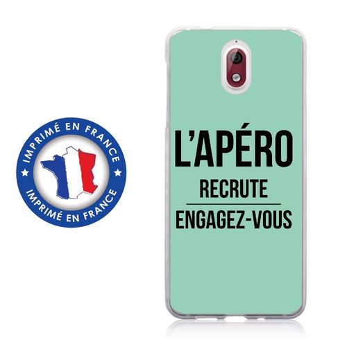Coque Souple Pour Nokia 3-1 Avec Impression Motifs L'apéro Recrute Turquoise