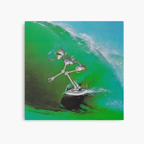 Canevas imprimer Surf mécanoïde 1984 Impression sur toile Art Décoration Murale/ 40x50cm ou 40x40cm