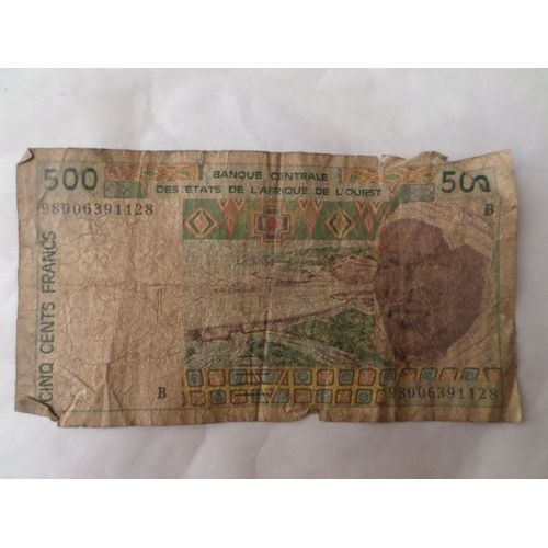 500 Francs Des Etats De L'afrique De L'ouest