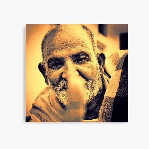 Canevas imprimer Neem Karoli Baba Impression sur toile Art Décoration Murale/ 40x50cm ou 40x40cm