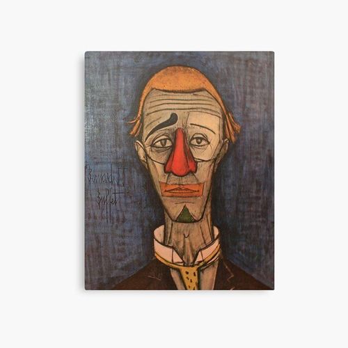 Canevas imprimer Buffet Tête De Clown Bernard Impression sur toile Art Décoration Murale/ 40x50cm ou 40x40cm