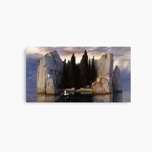 Canevas imprimer L'Île des Morts - Arnold Bocklin - 1883 Impression sur toile Art Décoration Murale/ 40x50cm ou 40x40cm