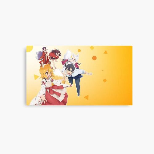 Canevas imprimer Le renard serviable Senko-San 2 Impression sur toile Art Décoration Murale/ 40x50cm ou 40x40cm