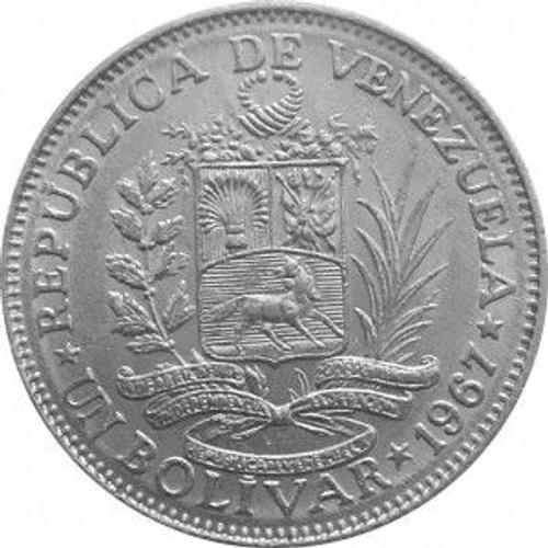 Pièce De Monnaie Du Vénézuela - 1 Bolivar De 1967