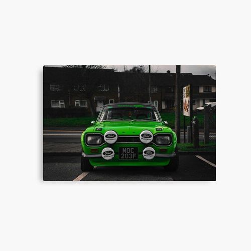 Canevas imprimer Ford Escort MK1 Impression sur toile Art Décoration Murale/ 40x50cm ou 40x40cm