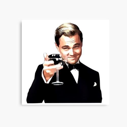 Canevas imprimer Le magnifique Gatsby Leonardo Dirio Impression sur toile Art Décoration Murale/ 40x50cm ou 40x40cm