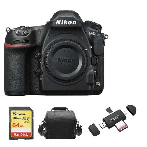 NIKON D850 reflex 45.7 mpix Body + SD 64 Go + Sac + Memory Card Reader