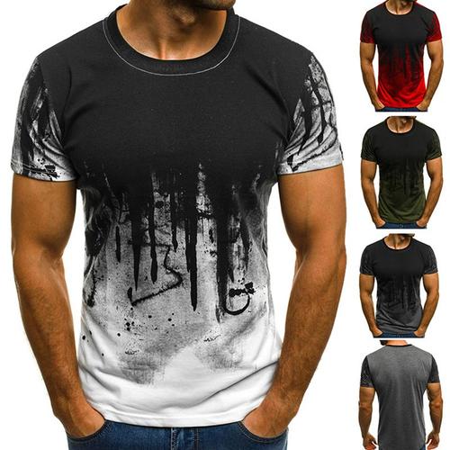 T-shirt fitness Sportee manches courtes slim coton col rond homme
