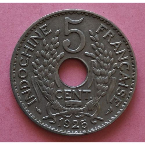 Indochine Française 5 Centièmes 1925 Paris