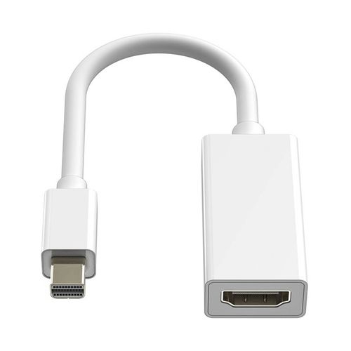 Adaptateur Mini DisplayPort Mâle vers HDMI Femelle Macbook 4K Full HD LinQ Blanc